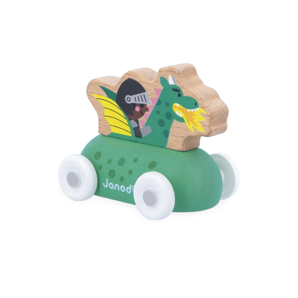 Janod Cross roads Dreven auto na tlaenie s drakom zelen