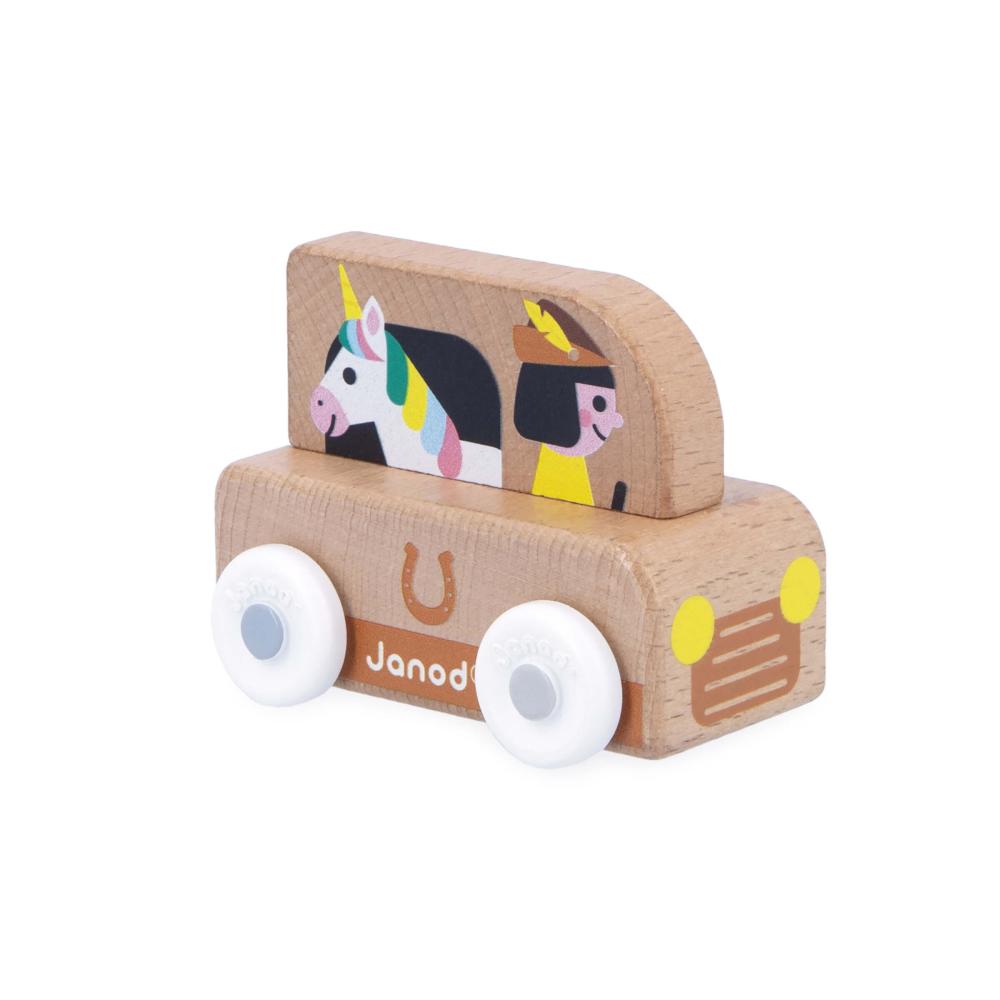 Janod Cross roads Dreven auto na tlaenie s jednorocom hned