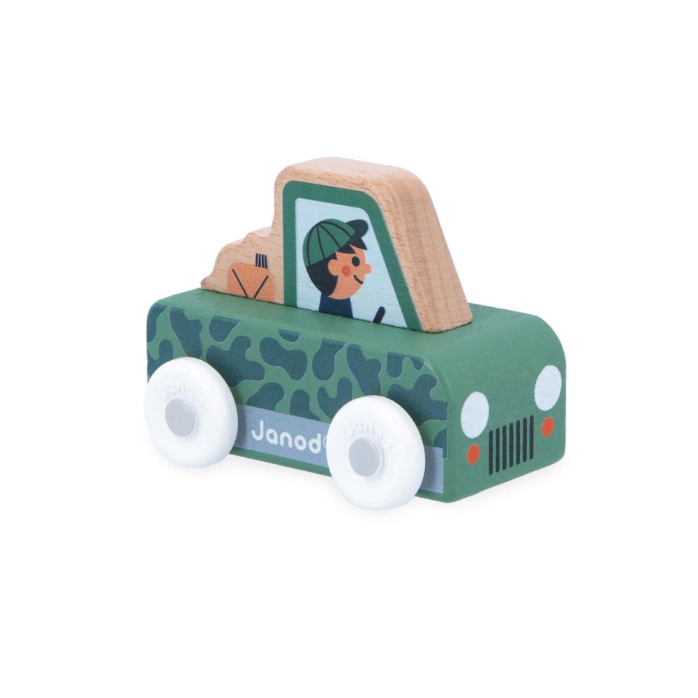 Janod Cross roads Dreven auto na tlaenie Safari auto zelen