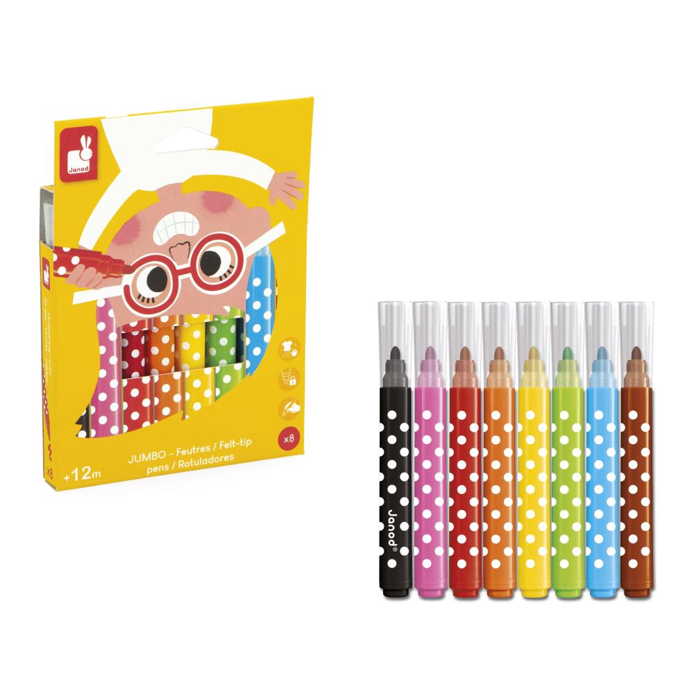 Janod Colorino Moje prv fixky 6 farieb od 1 roka