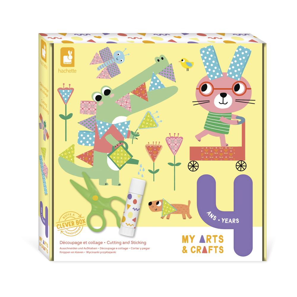 Janod Atelier Maxi Kreatvna sada My arts&crafts Strihanie a nalepovanie od 4 rokov