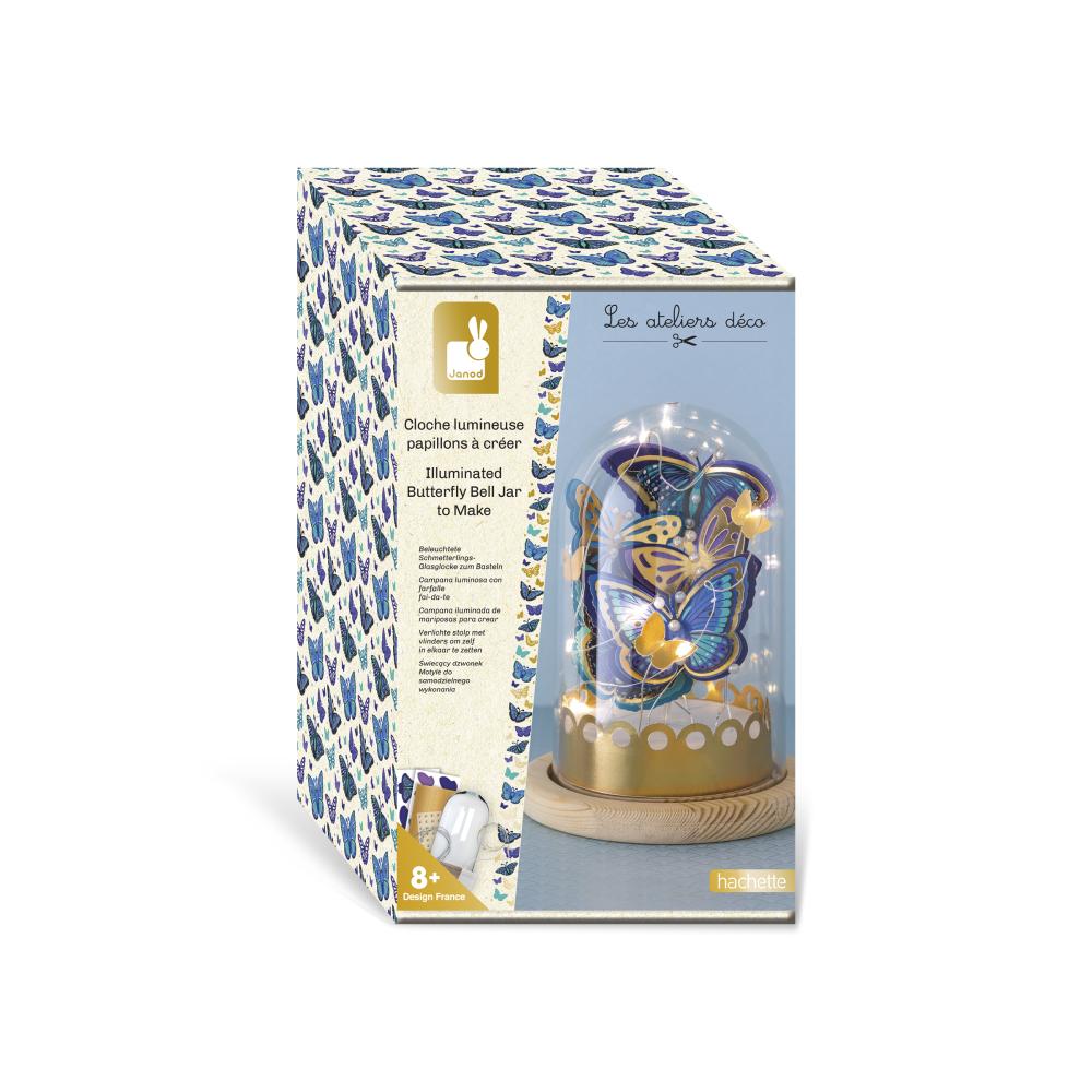 Janod Atelier Deco Kreatvna sada Dekorcia do izby Svietiace motle od 8 rokov