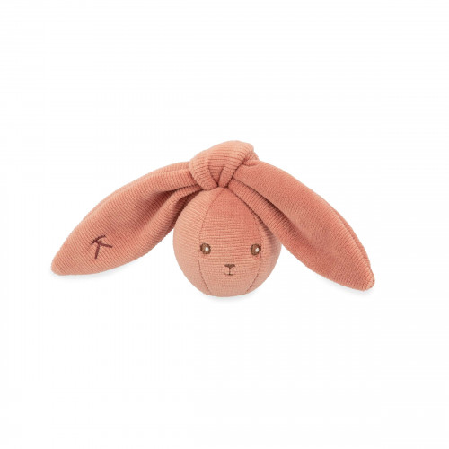 Kaloo Lapinoo Jemn hrklka v tvare loptiky s uvzovacmi uami terracotta