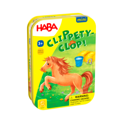 Haba Haba Mini hra v kovovej krabici Hop! Hop! Konk