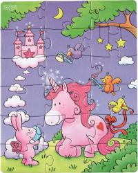 Haba Puzzle Jednoroec 3 motvy po 18 ks