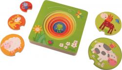 Haba Dreven vkladacie viacvrstvov puzzle Farma