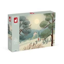 Janod Art puzzle Zimn rozprvkov krajina 1500 ks