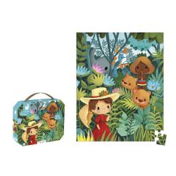 Janod Umeleck puzzle v kufrku Rousseau 2