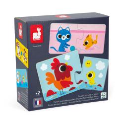 Janod Duonimo Puzzle Njdi mlatk zvieratk 24 ks