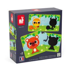 Janod Duonimo Puzzle Njdi tiene zvieratk 24 ks
