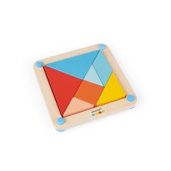 Janod Montessori Dreven hraka Origami Tangram s predlohami 3
