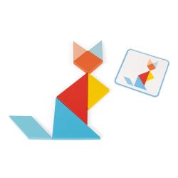 Janod Montessori Dreven hraka Origami Tangram s predlohami 6
