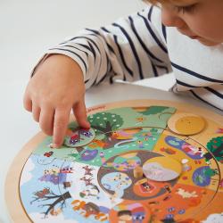 J05090 Janod Didaktik Vzdelvacia hra sstredenie a pozorovanie Puzzle Zhrad 2