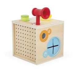 Janod Sensory Dreven didaktick kocka MultiActivity 4