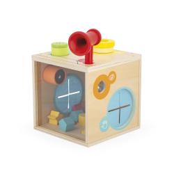 Janod Sensory Dreven didaktick kocka MultiActivity 7