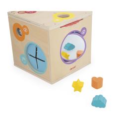 Janod Sensory Dreven didaktick kocka MultiActivity 8