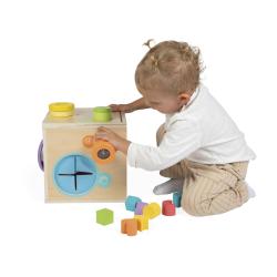 Janod Sensory Dreven didaktick kocka MultiActivity 20