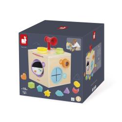 Janod Sensory Dreven didaktick kocka MultiActivity 21