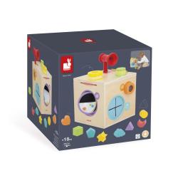 Janod Sensory Dreven didaktick kocka MultiActivity 22