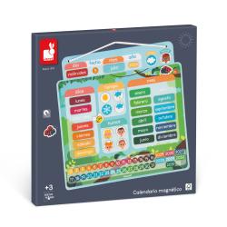 J05460 Janod Magnetick tabua Kalendr s magnetkami panielsky jazyk 5
