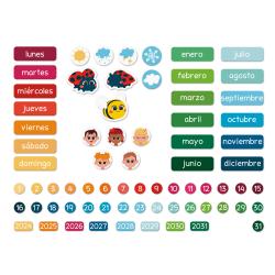 J05460 Janod Magnetick tabua Kalendr s magnetkami panielsky jazyk 3