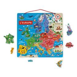 Janod Magnetická mapa Európa vo francúštine