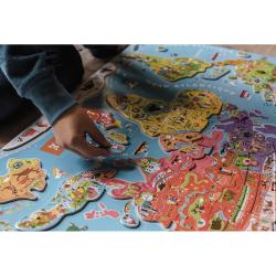 J05500_Magnetick mapa sveta Janod na zavesenie franczska verzia od 5 rokov puzzle 13