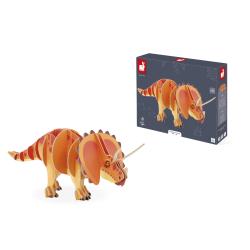 Janod Dreven 3D puzzle Dinosaurus Triceratops Dino 32 ks