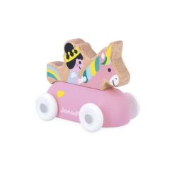Janod Cross roads Dreven auto na tlaenie s princeznou ruov