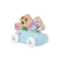 Janod Cross roads Dreven auto na tlaenie s princom modr