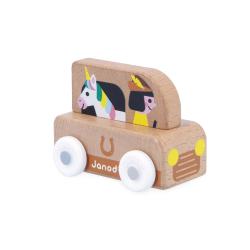 Janod Cross roads Dreven auto na tlaenie s jednorocom hned