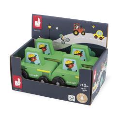 Janod Cross roads Dreven auto na tlaenie Traktor zelen 5