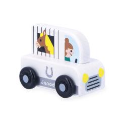 Janod Cross roads Dreven auto na tlaenie Auto s prvesom biele