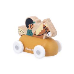 Janod Cross roads Dreven auto na tlaenie s jazdcom a koom oranov