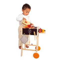 J06619 Janod Dreven Barbecue Gril s prsluenstvom 16