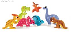 J07054_Dreven vkladacie puzzle pre najmench Dinosaurus Chunky Janod od 1 roka 7 die (1)