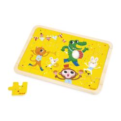 Janod Dreven puzzle s predlohou a hadanie rozdielov Prty 2