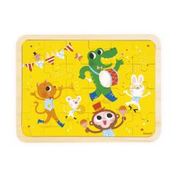 Janod Dreven puzzle s predlohou a hadanie rozdielov Prty 3
