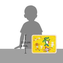 Janod Dreven puzzle s predlohou a hadanie rozdielov Prty 6