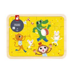 Janod Dreven puzzle s predlohou a hadanie rozdielov Prty 7