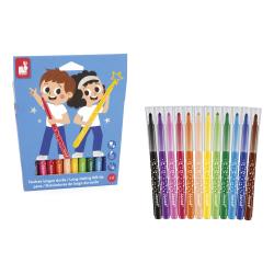 Janod Colorino Detsk fixky 12 farieb od 3 rokov