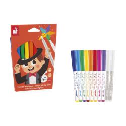 Janod Colorino Magick fixky prepisovacie 10 farieb od 3 rokov