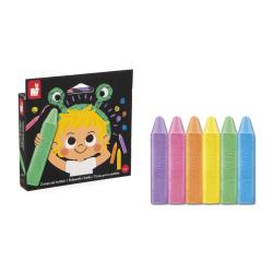 Janod Colorino Farebn kriedy na chodnk 6 farieb od 3 rokov