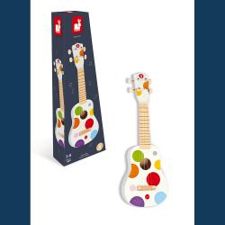 J07597_Dreven ukulele Confetti Janod so relnym zvukom 4 struny od 3-8 rokov_2