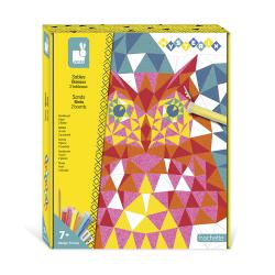 Janod Atelier Sada Maxi Farebn piesok s trblietkami Vtky od 7 rokov
