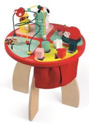 J08018_Drevený hrací stolík s aktivitami na jemnú motoriku Baby Forest Janod od 1 roka_3