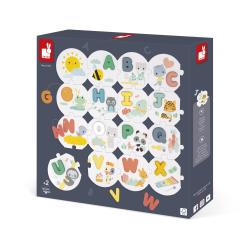 Janod Vkladacie dreven puzzle pre deti Abeceda franczska Pure 7