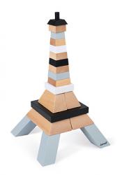 Janod Drevená stavebnica Eiffelova veža 21 ks