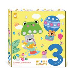 Janod Atelier Maxi Kreatvna sada My arts&craft trasov kamienky nalepovanie Zvieratk 3+