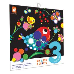 Janod Atelier Mini Kreatvna sada My arts&crafts Okrhle nlepky od 3 rokov